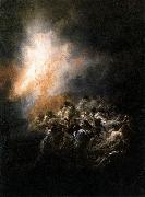 Francisco de Goya Fire at Night oil painting artist
